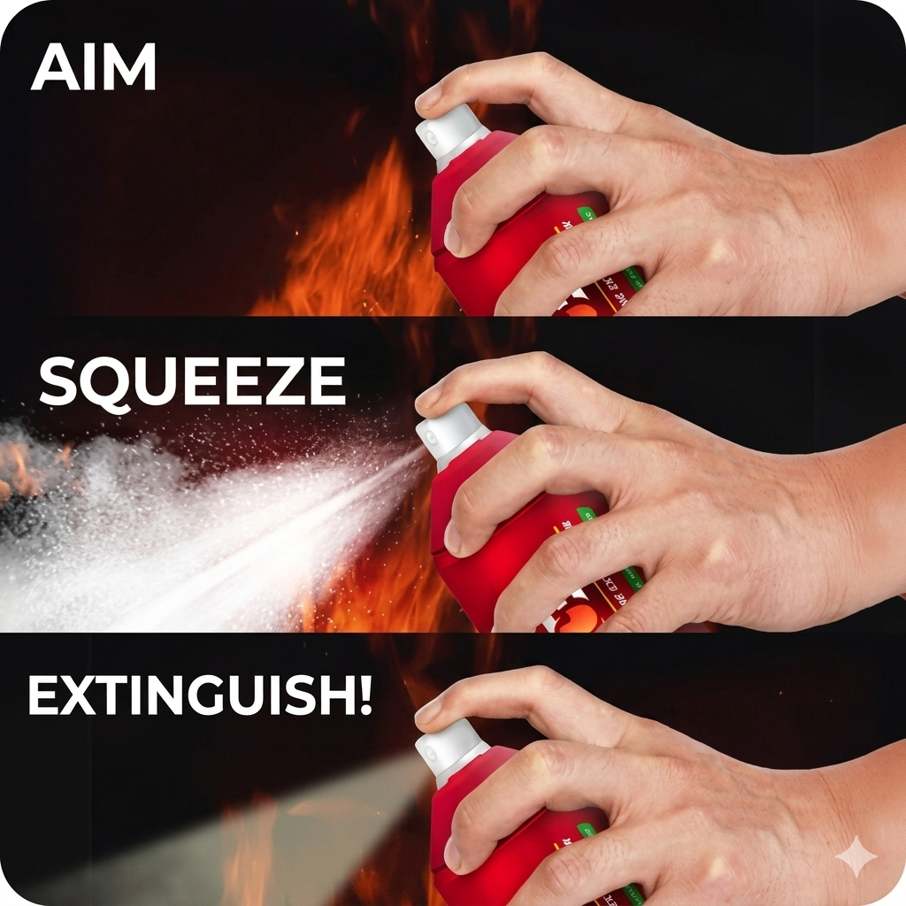 PORTABLE 500ML
MECHANICAL FOAM FIRE EXTINGUISHER-BUY 1 GET
1 FREE