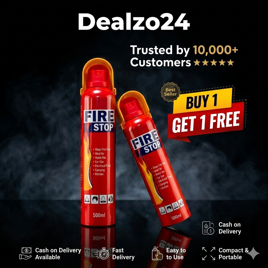 PORTABLE 500ML
MECHANICAL FOAM FIRE EXTINGUISHER-BUY 1 GET
1 FREE