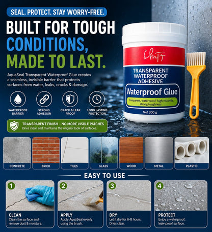 INVISIBLE WATERPROOF GLUE [BUY 1 GET 1 FREE + FREE GIFT WORTH ₹299]